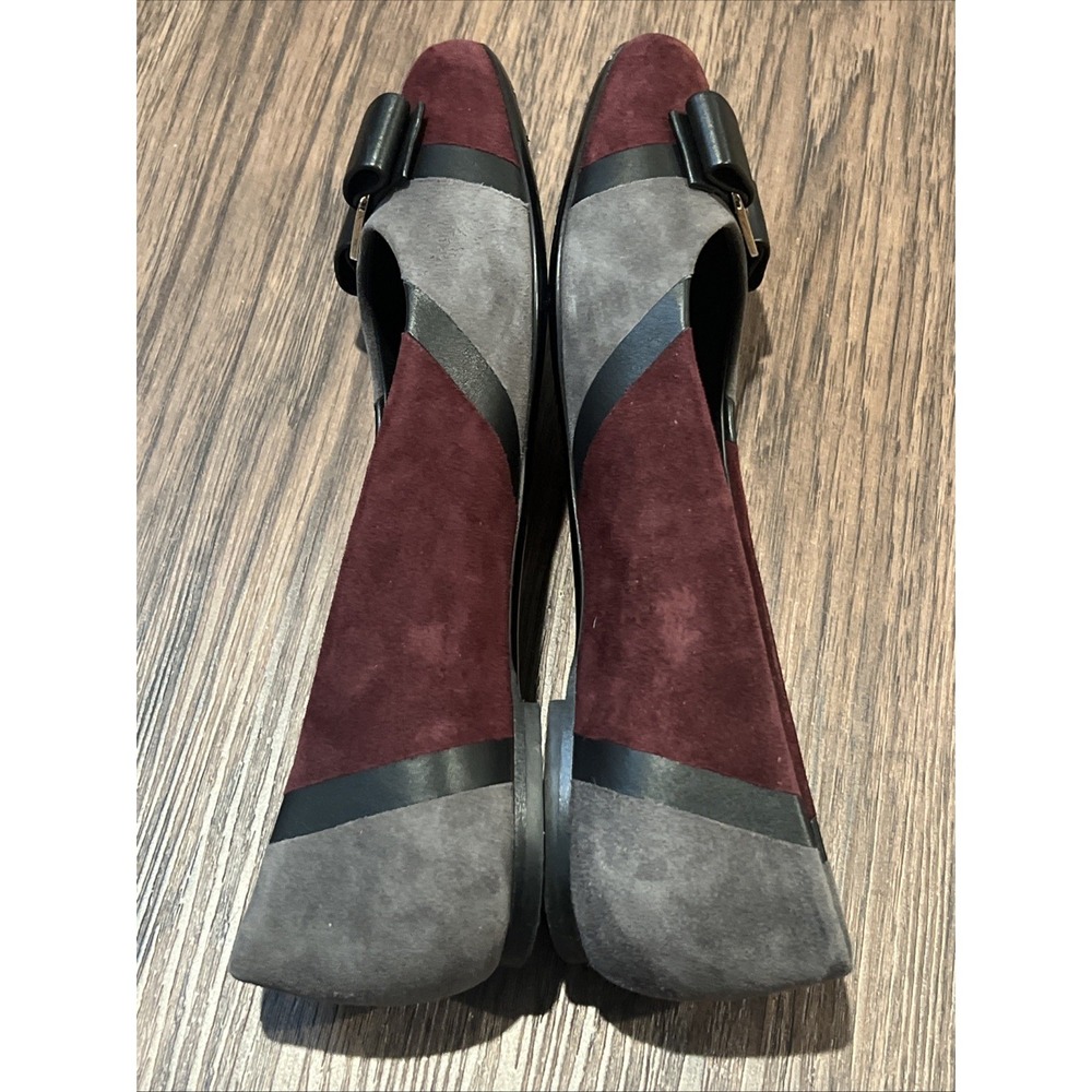 Salvatore Ferragamo Vara ballet flats shoes Suede size 7 - Picture 10 of 16